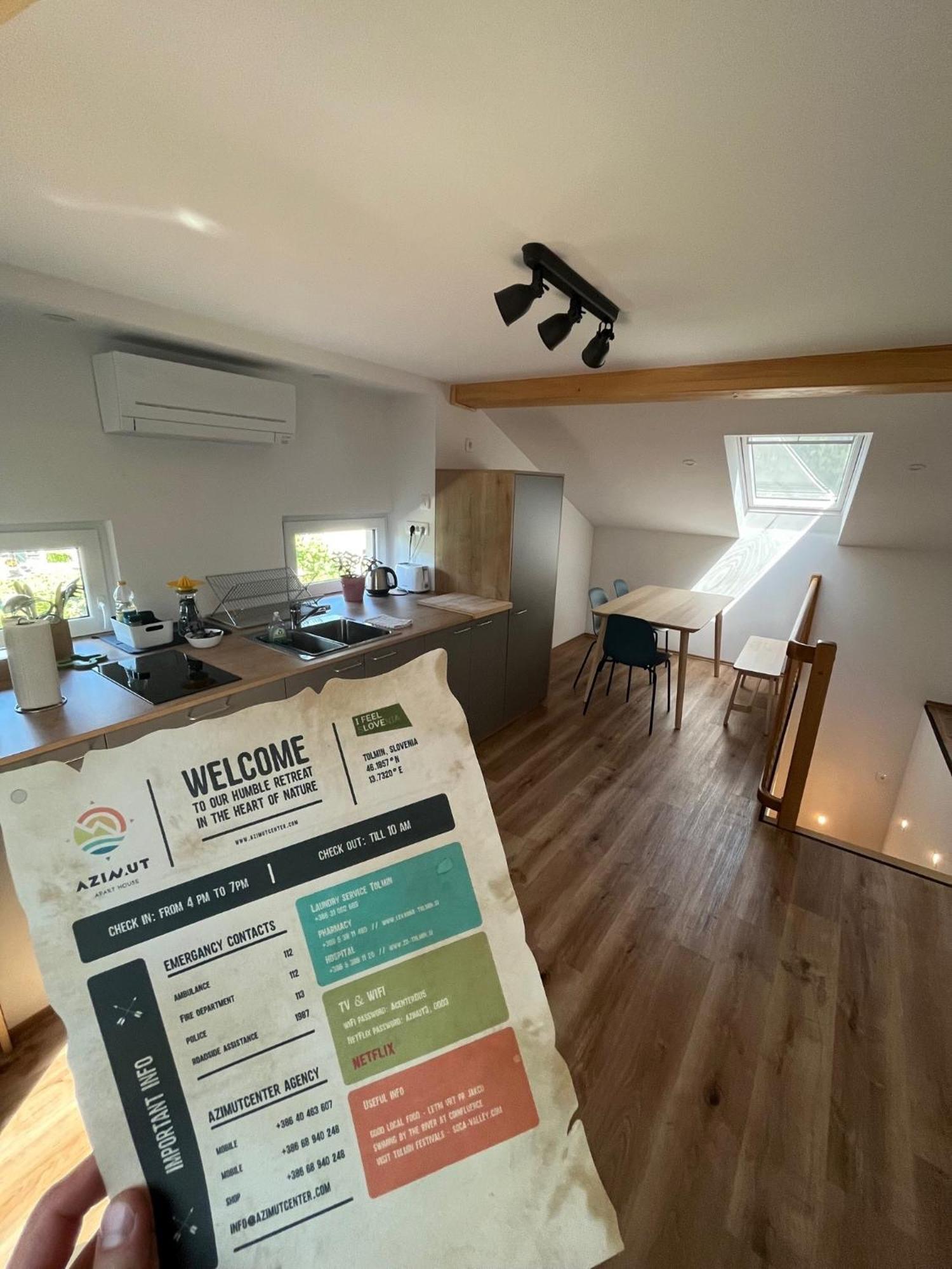 Azimut Hisa Apartment Tolmin Bagian luar foto